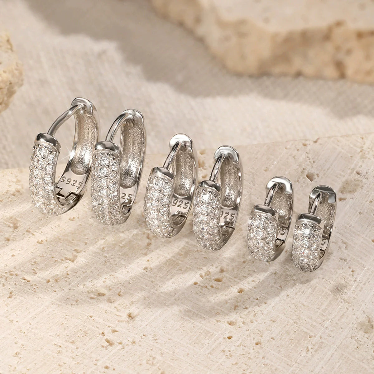Amelia Chunky Crystal Huggies