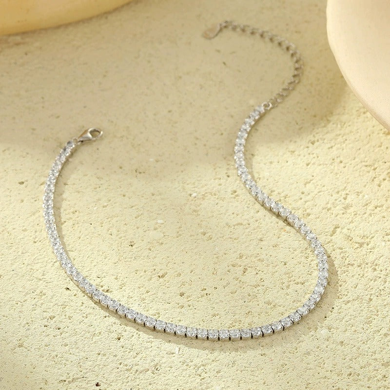 Emma Crystals Tennis Anklet