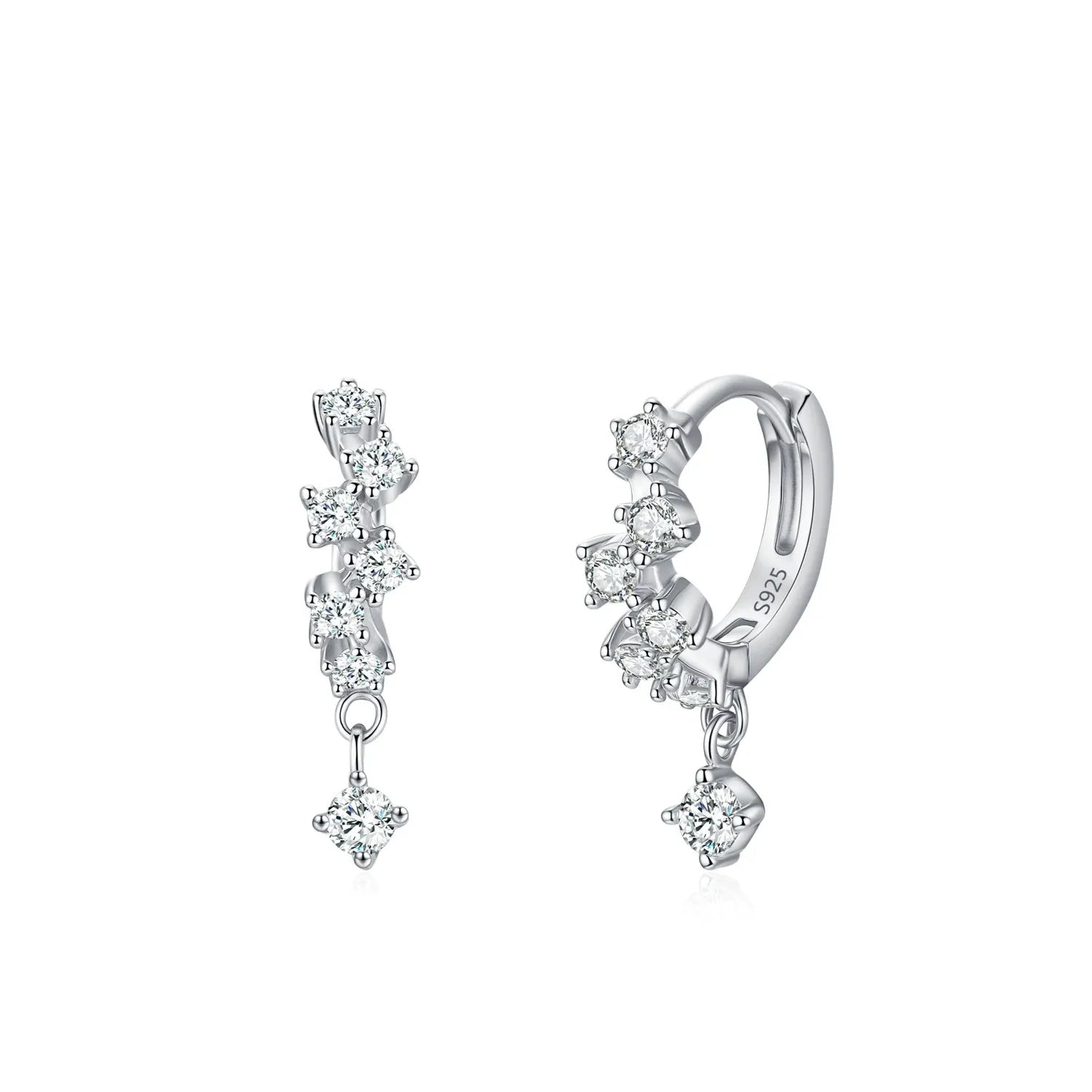 Lydia Crystal Drop Hoops