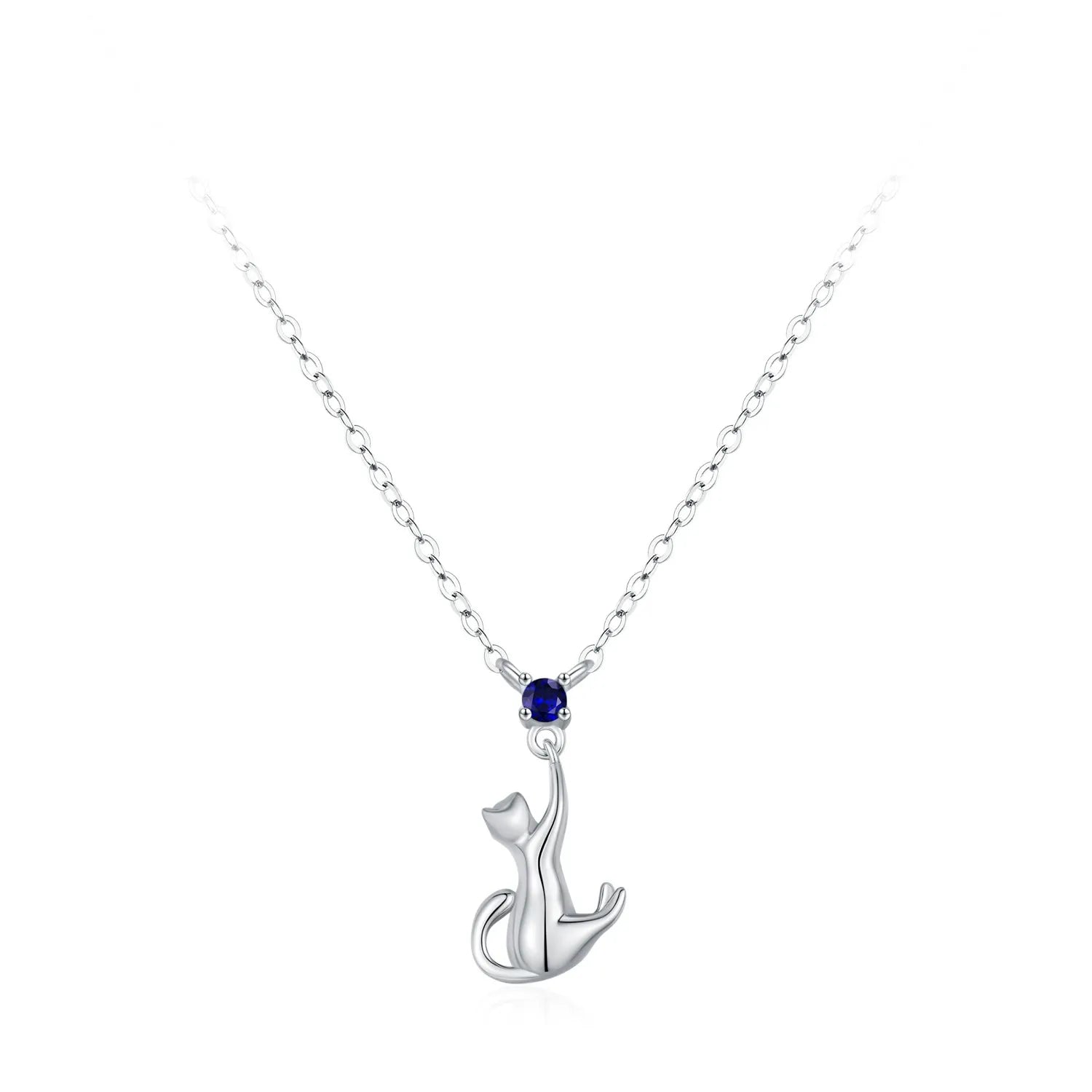 Lilou Silver Kitten Necklace